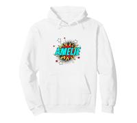 Funny Personalized Name Comic Pop Art Superhero Amelie Pullover Hoodie