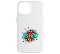 Funny Personalized Name Comic Pop Art Superhero Astrid Case for iPhone 14