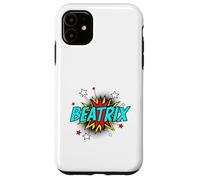 Funny Personalized Name Comic Pop Art Superhero Beatrix Case for iPhone 11