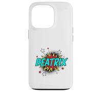 Funny Personalized Name Comic Pop Art Superhero Beatrix Case for iPhone 13 Pro