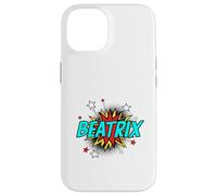 Funny Personalized Name Comic Pop Art Superhero Beatrix Case for iPhone 14
