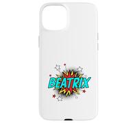 Funny Personalized Name Comic Pop Art Superhero Beatrix Case for iPhone 15 Plus