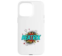 Funny Personalized Name Comic Pop Art Superhero Beatrix Case for iPhone 15 Pro Max