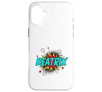 Funny Personalized Name Comic Pop Art Superhero Beatrix Case for iPhone 16 Plus