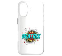 Funny Personalized Name Comic Pop Art Superhero Beatrix Case for iPhone 17