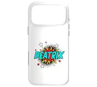 Funny Personalized Name Comic Pop Art Superhero Beatrix Case for iPhone 17 Pro Max