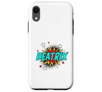 Funny Personalized Name Comic Pop Art Superhero Beatrix Case for iPhone XR