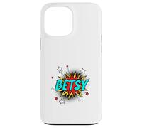 Funny Personalized Name Comic Pop Art Superhero Betsy Case for iPhone 13 Pro Max
