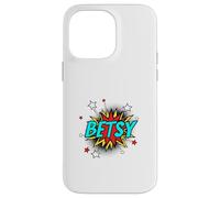 Funny Personalized Name Comic Pop Art Superhero Betsy Case for iPhone 14 Pro Max