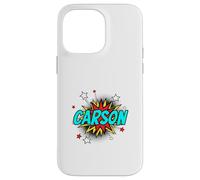 Funny Personalized Name Comic Pop Art Superhero Carson Case for iPhone 14 Pro Max
