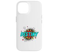 Funny Personalized Name Comic Pop Art Superhero Destiny Case for iPhone 14