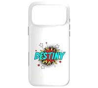 Funny Personalized Name Comic Pop Art Superhero Destiny Case for iPhone 17 Pro Max