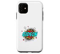 Funny Personalized Name Comic Pop Art Superhero Gideon Case for iPhone 11