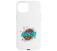 Funny Personalized Name Comic Pop Art Superhero Gideon Case for iPhone 15 Plus