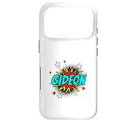 Funny Personalized Name Comic Pop Art Superhero Gideon Case for iPhone 17 Pro