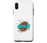 Funny Personalized Name Comic Pop Art Superhero Gideon Case for iPhone XS Max