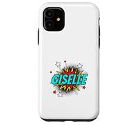 Funny Personalized Name Comic Pop Art Superhero Giselle Case for iPhone 11