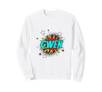 Funny Personalized Name Comic Pop Art Superhero Gwen Sweatshirt
