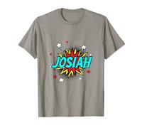 Funny Personalized Name Comic Pop Art Superhero Josiah T-Shirt