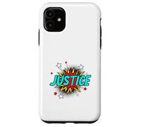 Funny Personalized Name Comic Pop Art Superhero Justice Case for iPhone 11