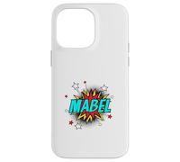 Funny Personalized Name Comic Pop Art Superhero Mabel Case for iPhone 14 Pro Max