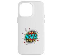 Funny Personalized Name Comic Pop Art Superhero Nora Case for iPhone 14 Pro Max
