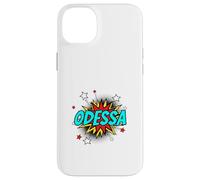 Funny Personalized Name Comic Pop Art Superhero Odessa Case for iPhone 14 Plus