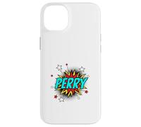 Funny Personalized Name Comic Pop Art Superhero Perry Case for iPhone 14 Plus