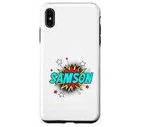 Funny Personalized Name Comic Pop Art Superhero Samson Case for iPhone XS Max