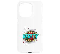 Funny Personalized Name Comic Pop Art Superhero Verity Case for iPhone 15 Pro