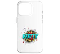 Funny Personalized Name Comic Pop Art Superhero Verity Case for iPhone 16 Pro