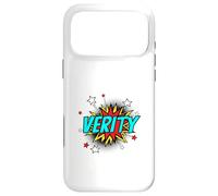 Funny Personalized Name Comic Pop Art Superhero Verity Case for iPhone 17 Pro Max