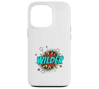 Funny Personalized Name Comic Pop Art Superhero Wilder Case for iPhone 13 Pro
