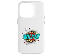 Funny Personalized Name Comic Pop Art Superhero Wilder Case for iPhone 14 Pro