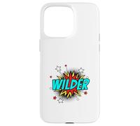 Funny Personalized Name Comic Pop Art Superhero Wilder Case for iPhone 15 Pro Max