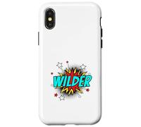 Funny Personalized Name Comic Pop Art Superhero Wilder Case for iPhone X/XS
