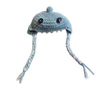 Funny Pet Braid Wigs Hat Soft Wools and Felted Teeth Comfortable Breathable Easy to Wear for Cats and Dogs Comfortable Pet Hat