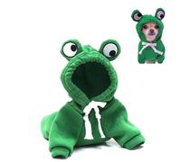 Funny Pet Clothes Cute Green Little Frog Dog And Dog Outdoor Winter Plush U0A3 Small Cotton Sweatshirt Fashion Autumn