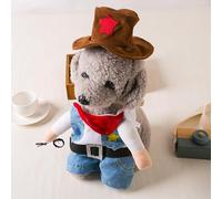 Funny Pet Costume Stand-Up Outfit - Cute Clothes Kawaii Set Adorable Cowboy Style for Dogs & Cats (Cowboy,Large)