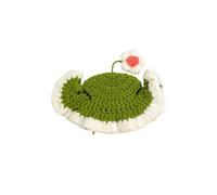 Funny pet costumes in various sizes, washable, stylish headbands in multiple styles, suitable for cats and dogs, parties(Grass pink,S)