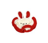 Funny pet costumes in various sizes, washable, stylish headbands in multiple styles, suitable for cats and dogs, parties(Red Rabbit,S)