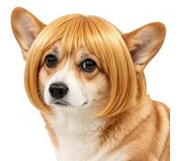 Funny Pet Wig - Pet Costume | Adjustable Human-Style Bangs Wig