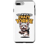 Funny Pet Yorkshire Terrier Dog Yes Im with the Crazy Yorkie Case for iPhone 7 Plus/8 Plus
