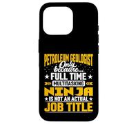 Funny Petroleum Geology Scientist Geologist Job Title Case for iPhone 16 Pro
