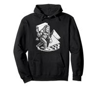 Funny Pharaoh Bigfoot Pyramid Ancient Egyptian Pullover Hoodie