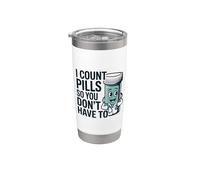 Funny Pharmacy Technician CPhT PTCE Pharmacist Stainless Steel Insulated Tumbler