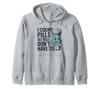 Funny Pharmacy Technician CPhT PTCE Pharmacist Zip Hoodie