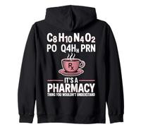 Funny Pharmacy Technician RX Coffee CPhT Pharmacist Zip Hoodie