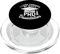 Funny PhD Dissertation Doctorate Graduation for Husband PopSockets PopGrip for MagSafe