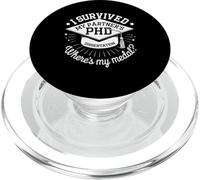 Funny PhD Dissertation Doctorate Graduation Husband PopSockets PopGrip for MagSafe